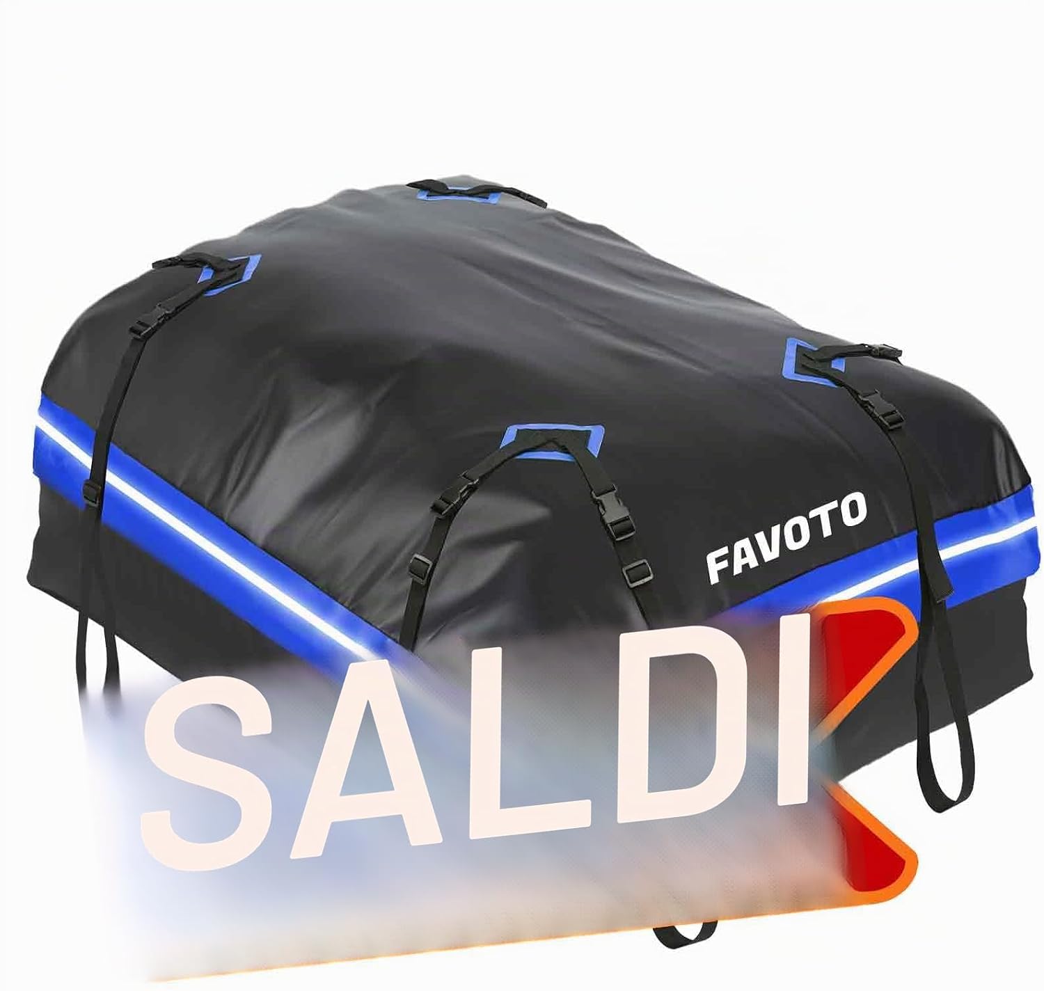 Thumbnail 6 de Favoto Box da Tetto Auto 425L: borsa impermeabile pieghevole con tappetino antiscivolo e kit fissaggio