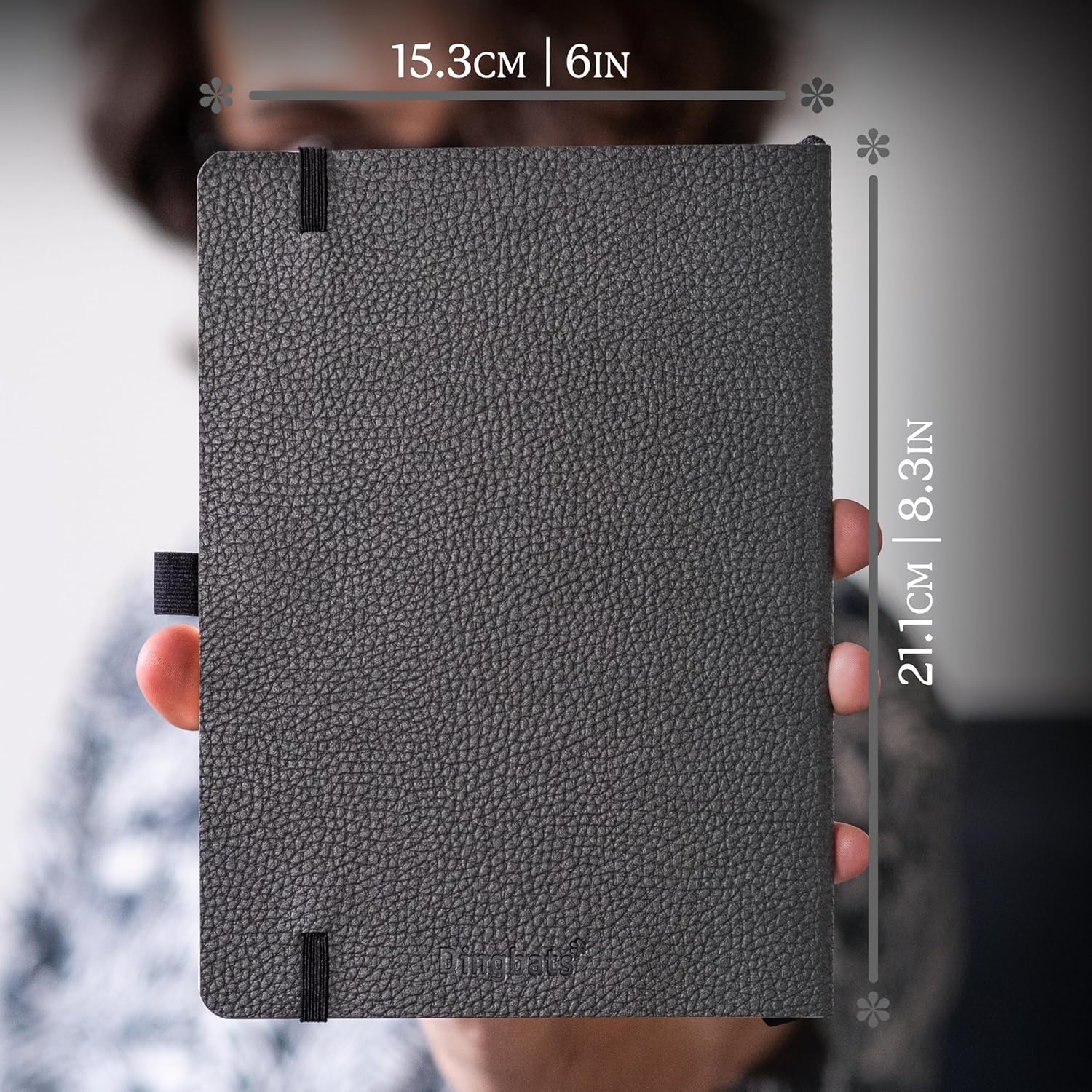 Thumbnail 6 de Dingbats* Wildlife Lined Journal Notebook A5 (vegan leather, elastic closure & pocket)