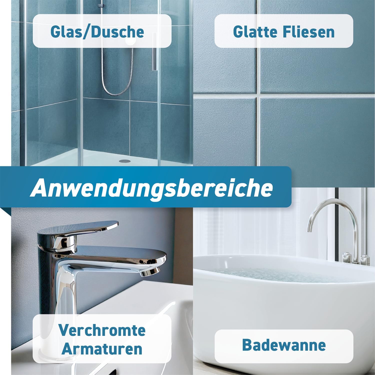Detalle de PLINTEX Duschglas-Versiegelung 250 ml mit Lotuseffekt – Nano-Beschichtung für Glas, Fliesen und Armaturen (inkl. Mikrofasertuch)
