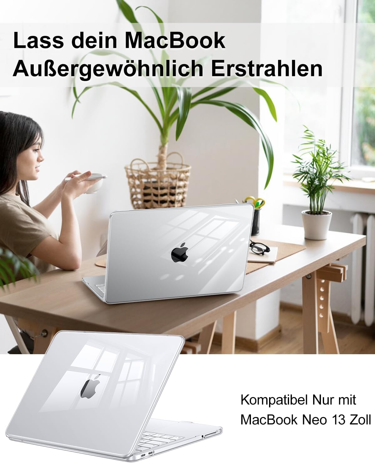 Thumbnail 2 de NPUOLS Schutzhülle für MacBook Neo 13 Zoll 2026 (A3404) – ultradünn, transparent