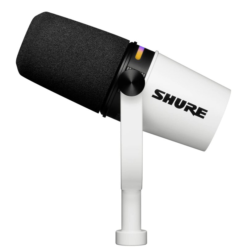Detalle de Shure MV7+ micrófono USB XLR para podcast