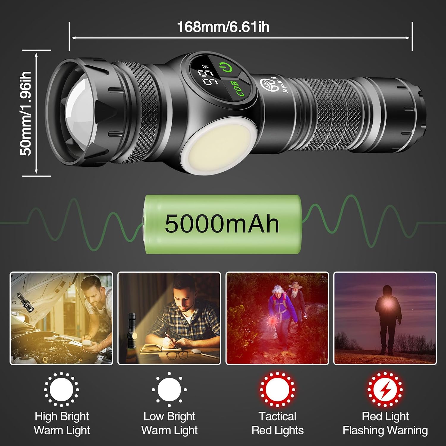 Thumbnail 3 de Jayxinli F13 LED Torch 500000 Lumens