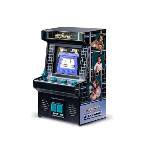 Detalle de Basic Fun Arcade Classics Mini WWE – Jeu portable rétro ⚙