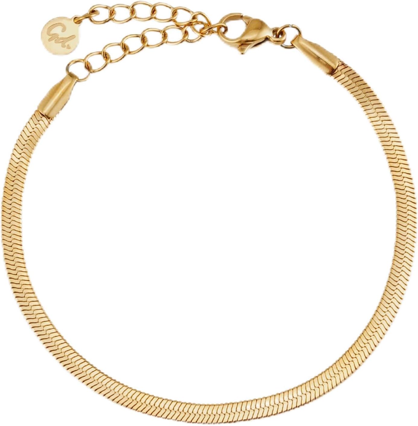 Thumbnail 6 de GD GOOD.designs Schlangenarmband für Damen – flacher Armreif aus Edelstahl (wasserfest, verstellbar von 15–19 cm)
