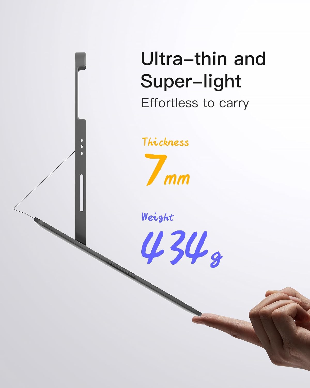 Thumbnail 2 de Inateck Keyboard Case for iPad 10th Gen / A16 iPad 11th Gen (2025) and iPad Air/Pro 11-inch – Ultralight grey with pen holder (BK2007)