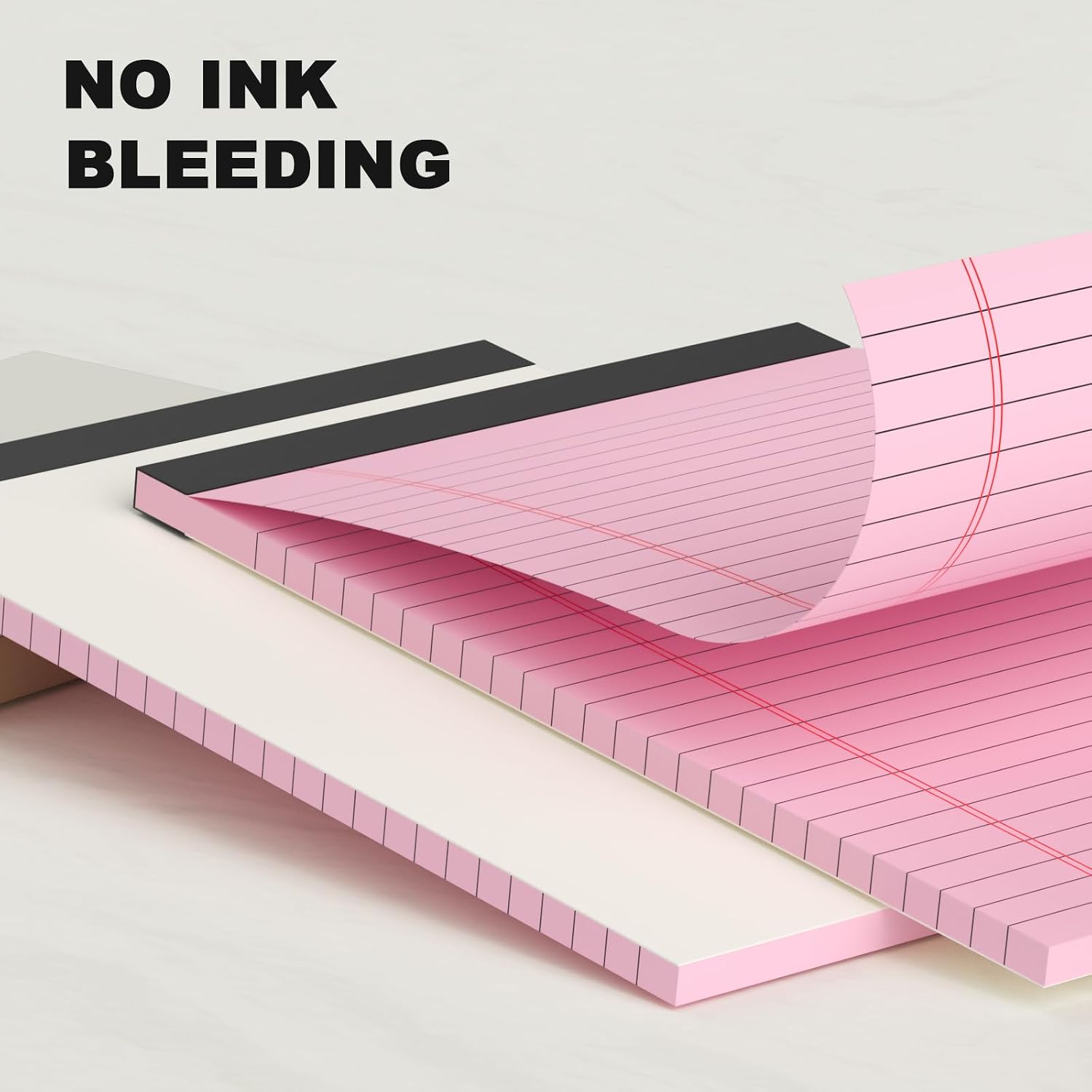 Detalle 2 de AILZFEI 5 x 8-Inch Pink College-Ruled Notepads, 6-Pack
