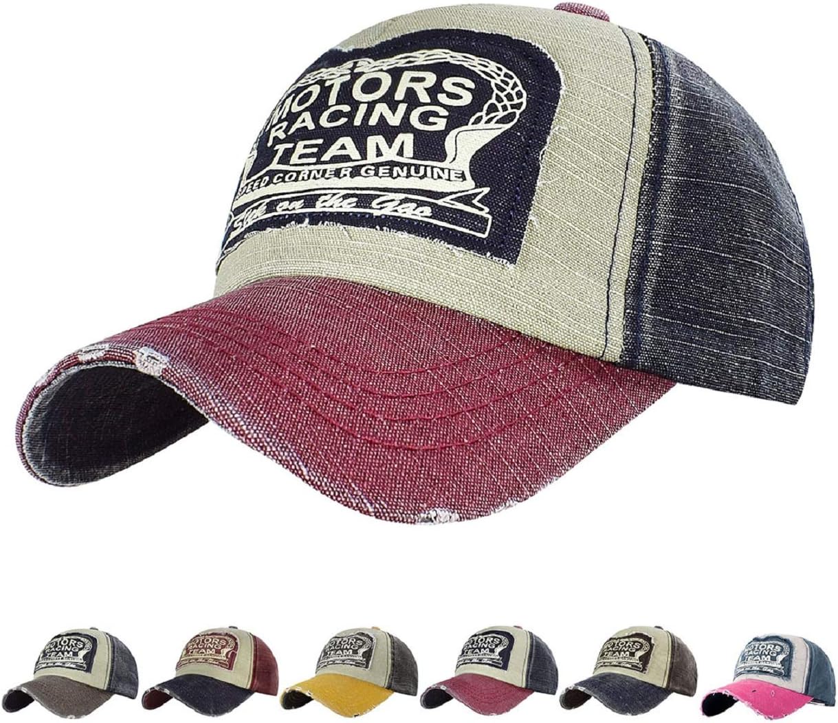 Detalle 2 de Tuopuda cappellino baseball vintage unisex snapback in cotone