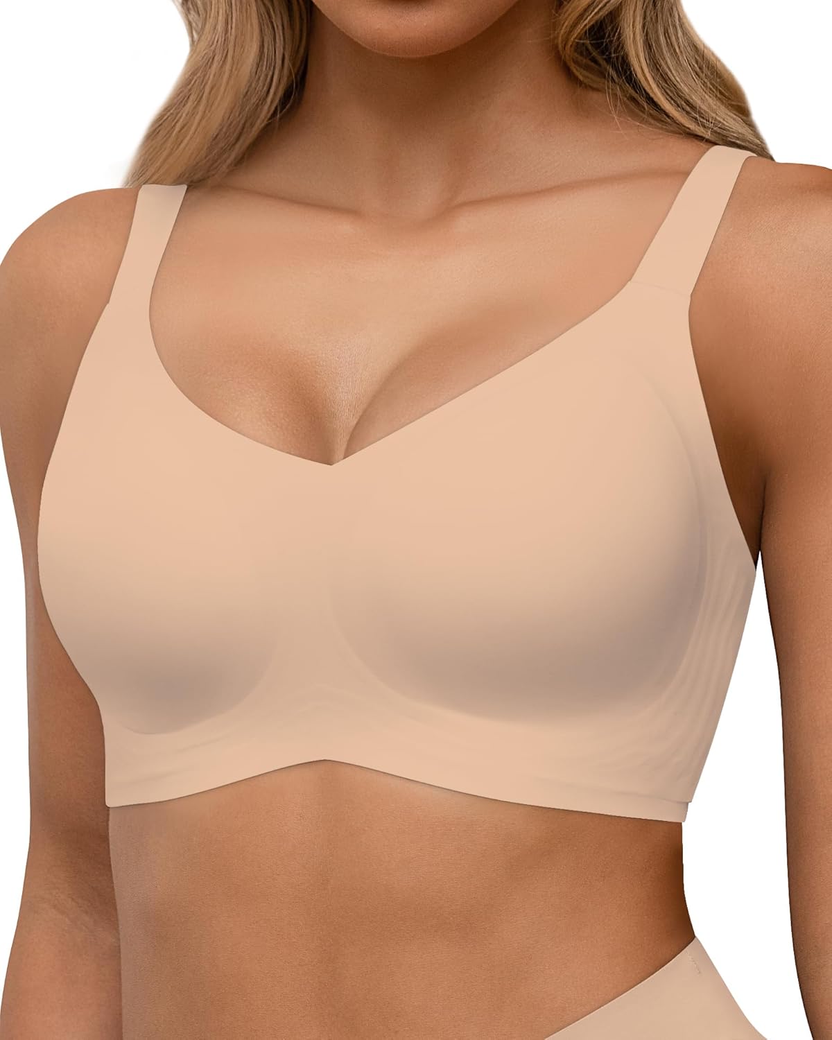 Detalle de HORISUN Damen-BH ohne Bügel Comfy Push-Up