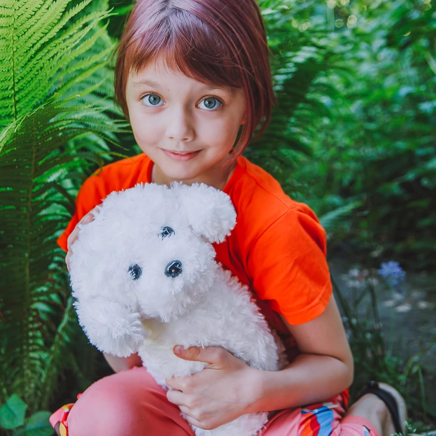 Thumbnail 6 de WEIGEDU White Toy Poodle Stuffed Animal — 12.6-Inch Plush Puppy for Kids and Babies