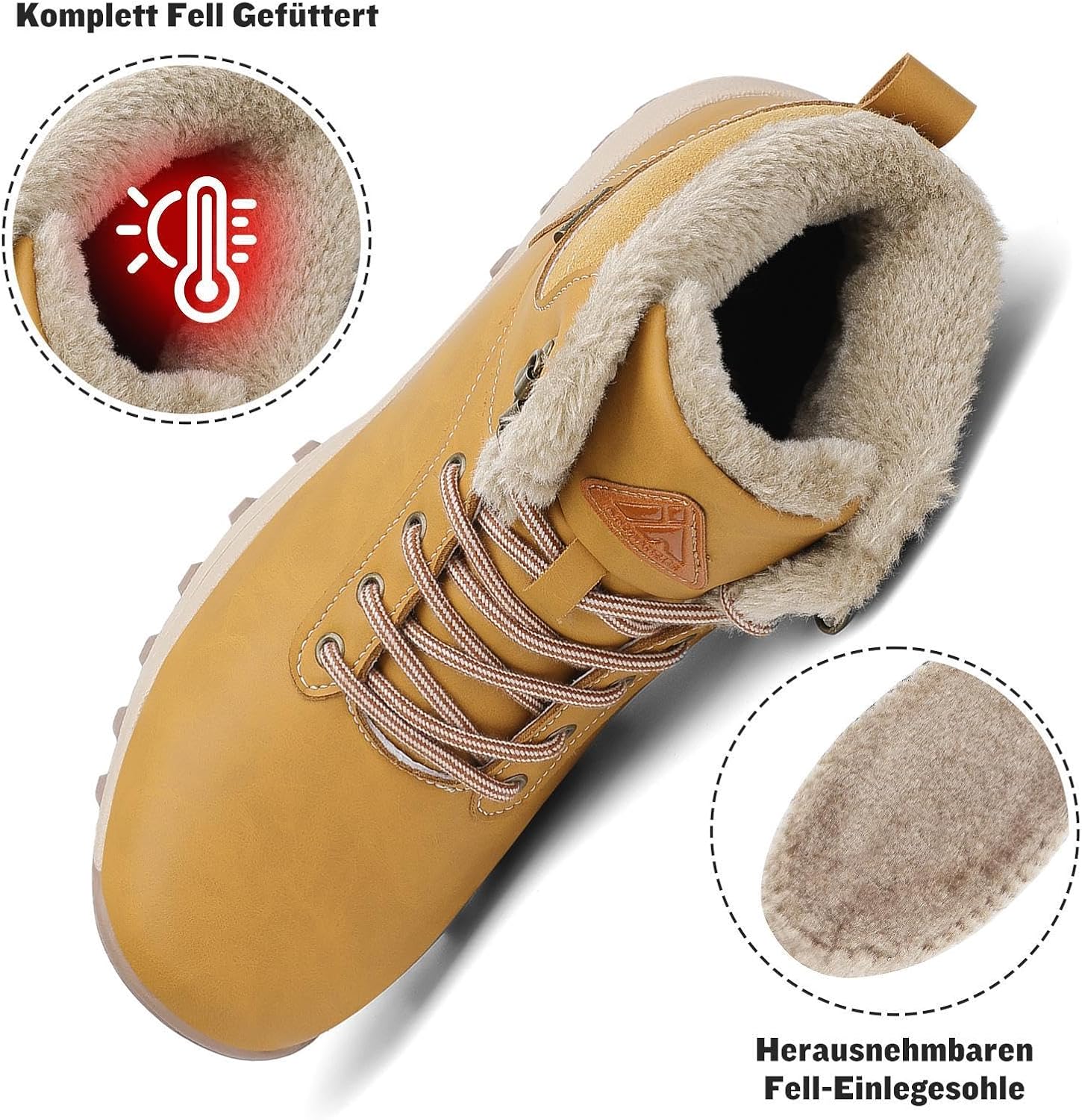 Detalle 2 de Mishansha Bottines Hiver Fourrées 36-48