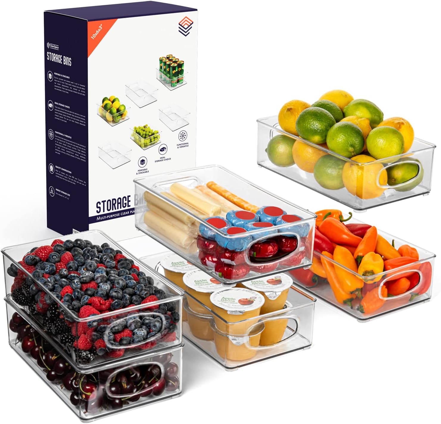 Thumbnail 6 de ClearSpace Pantry Storage Bins 2 Pack
