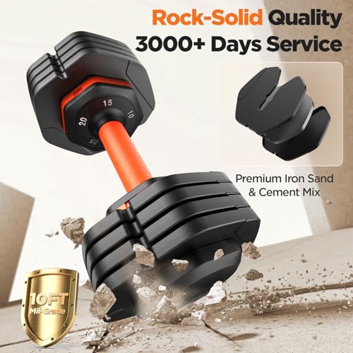 Detalle 2 de LifeOG 2026 Updated Adjustable Dumbbell Set (2x 25 lbs) with 5-Weight Options