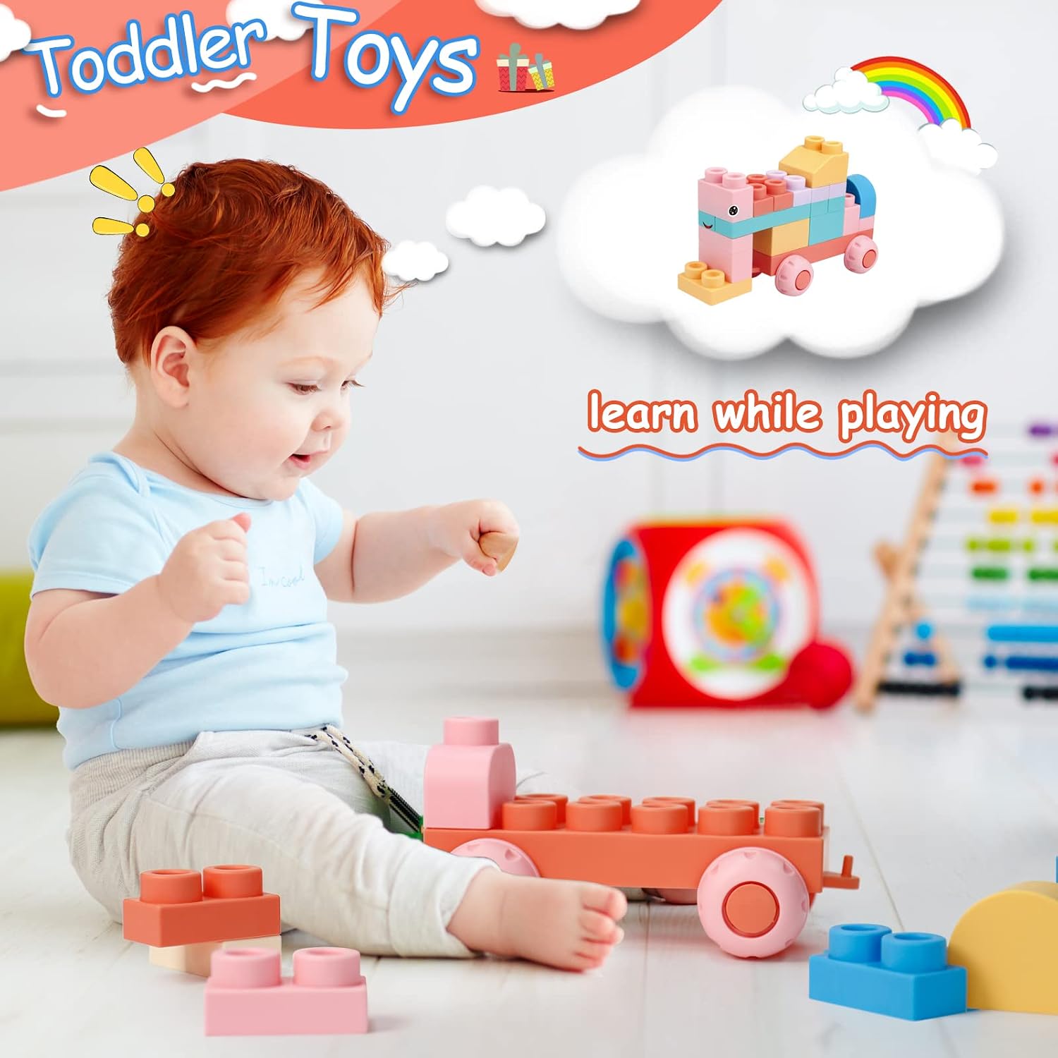 Thumbnail 1 de Top STEM 78-Piece Soft Building Blocks for Toddlers 🧩