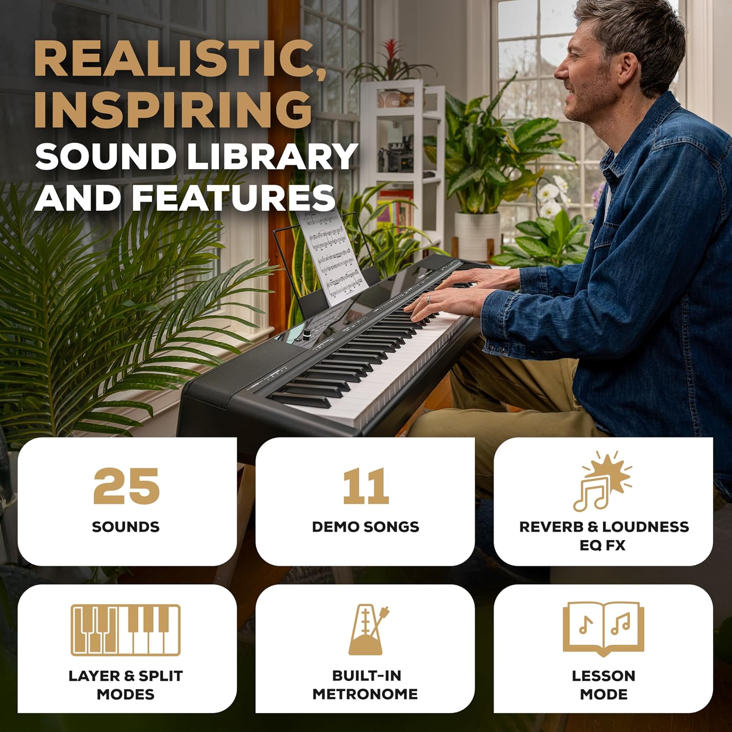 Thumbnail 3 de Alesis Recital Home RECITALHOMEBLK Digital Piano with 88 Weighted Keys