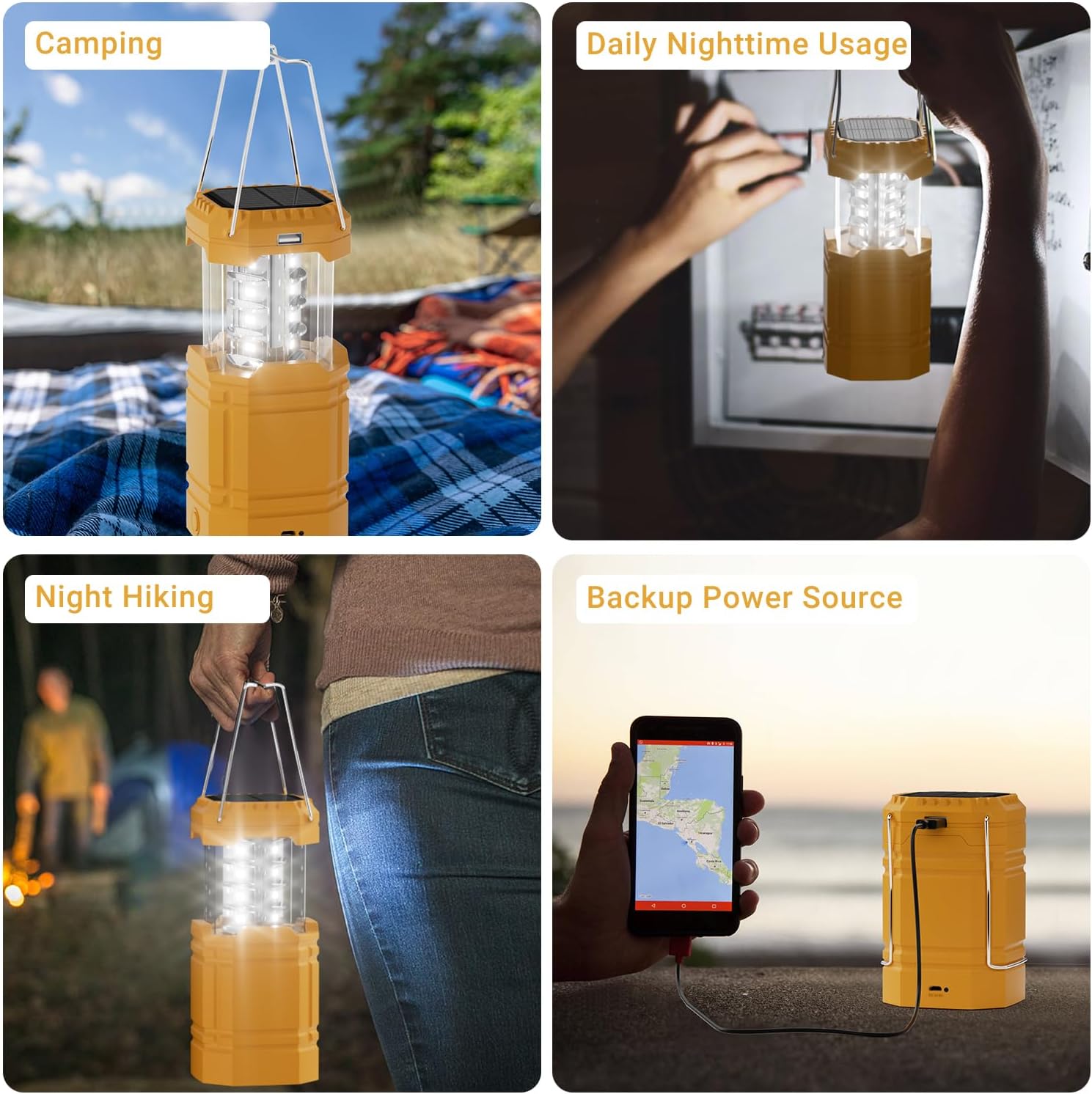 Thumbnail 6 de ROCAM CL1000 Solar Camping Lantern, 3000mAh, Hand Crank, 12 LEDs