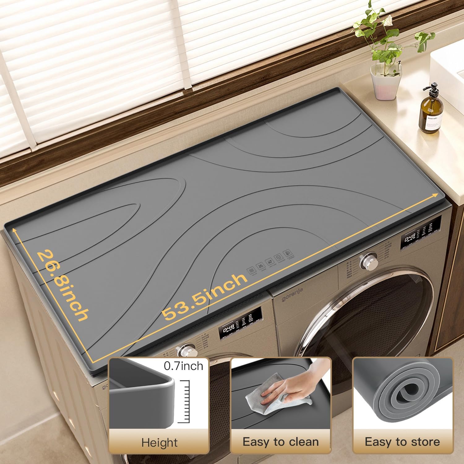 Detalle 2 de EWX Washer and Dryer Top Cover 53.5 x 26.8 in