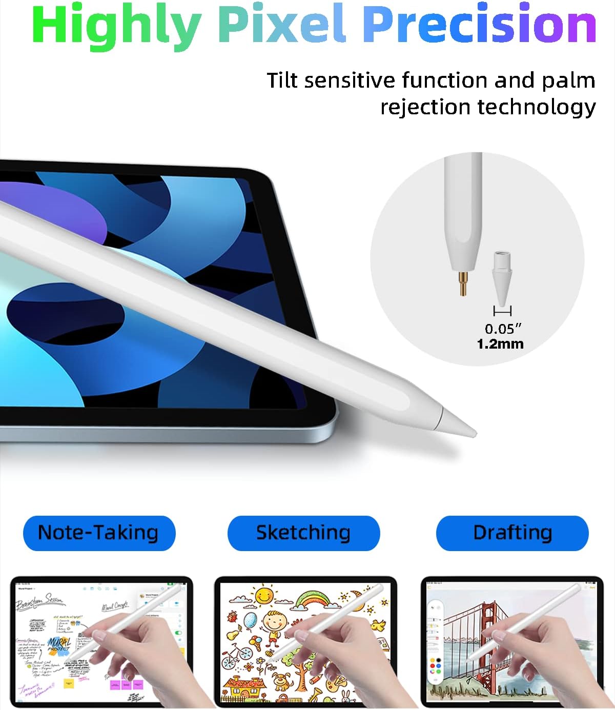 Thumbnail 4 de Gnanlen 2nd Gen iPad Pencil for iPad Pro 11" ✏