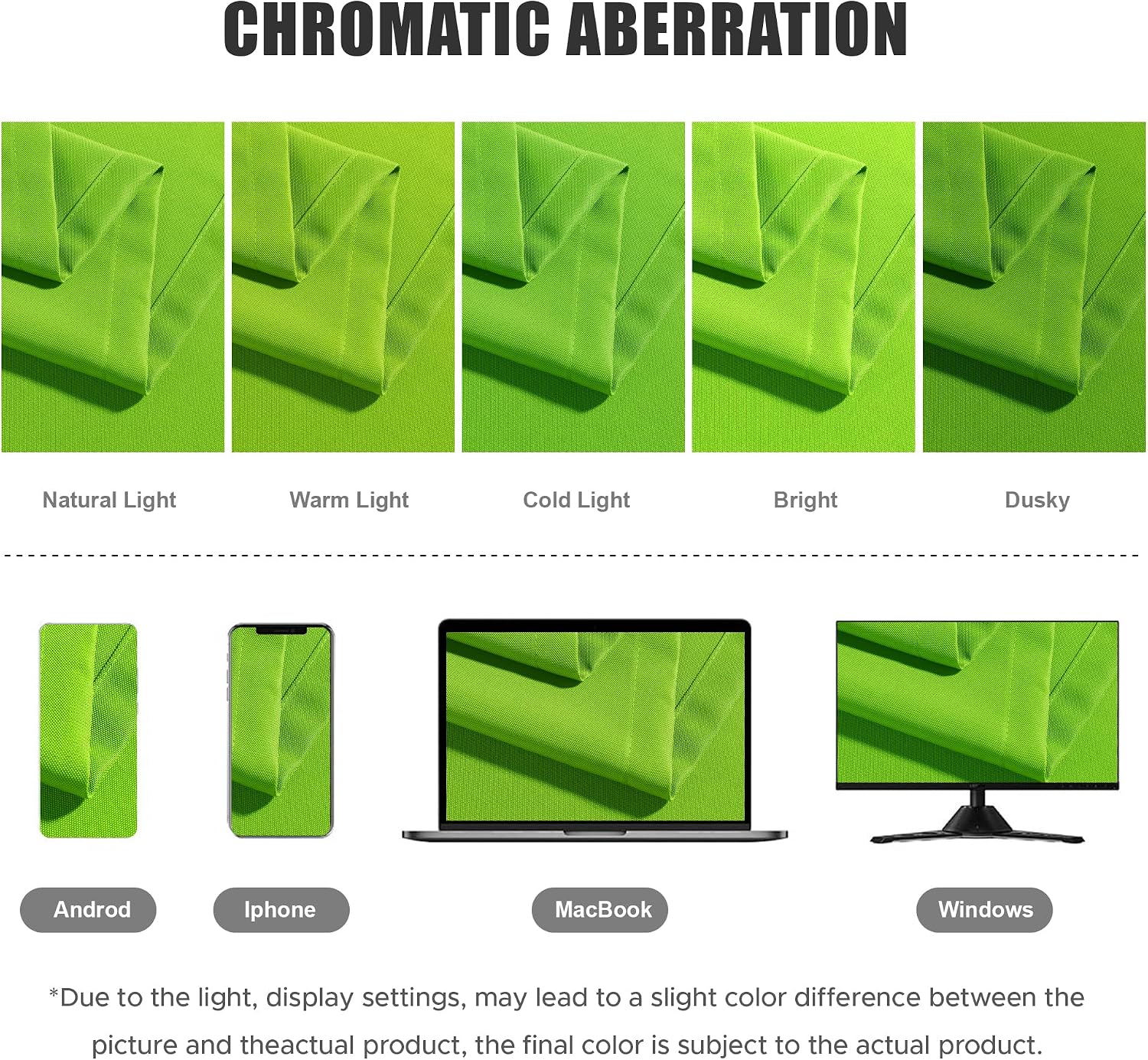 Detalle de BONZER Outdoor Curtains for Patio: Waterproof, Thick Privacy Grommet Curtains in Green, 54W x 84L (1 Panel)