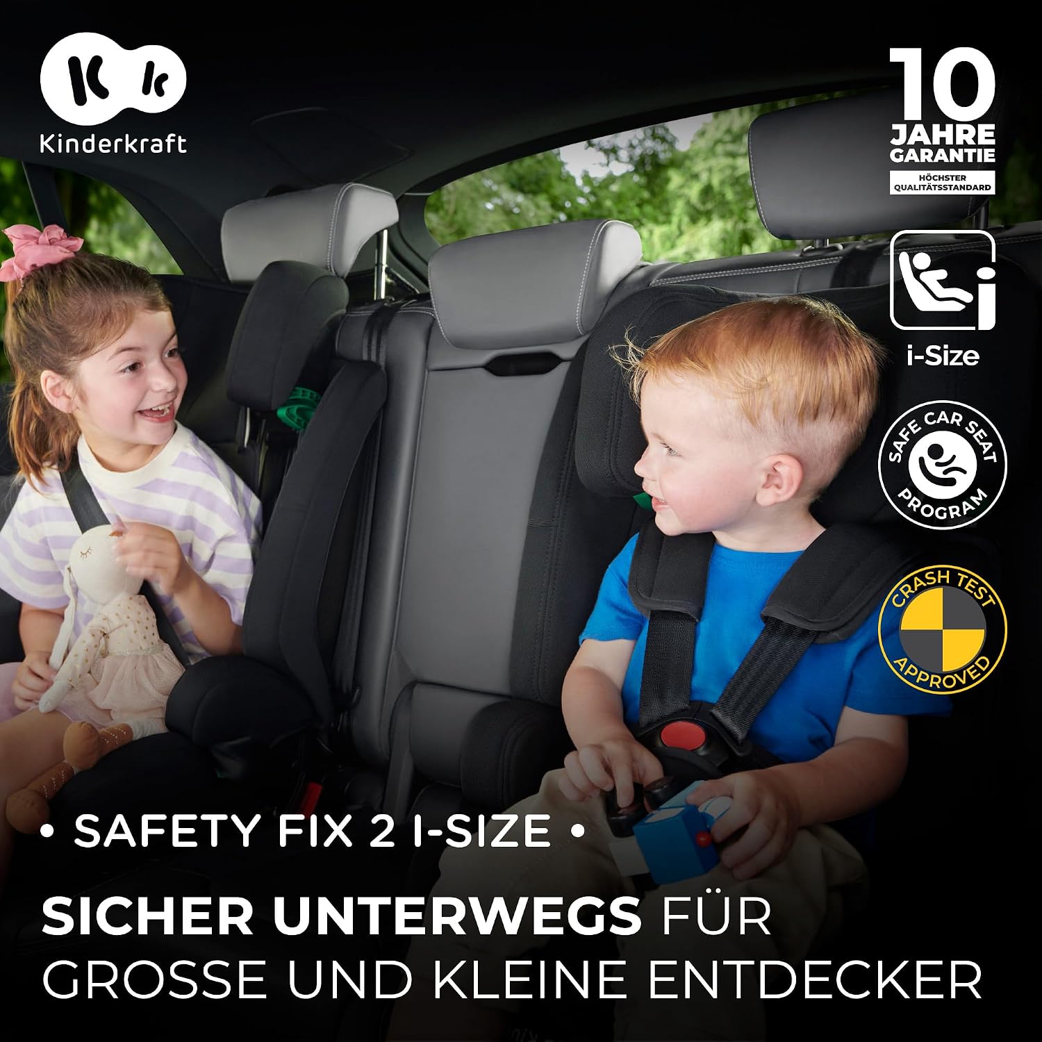 Detalle 2 de Kinderkraft SAFETY FIX 2 Kindersitz 76–150 cm