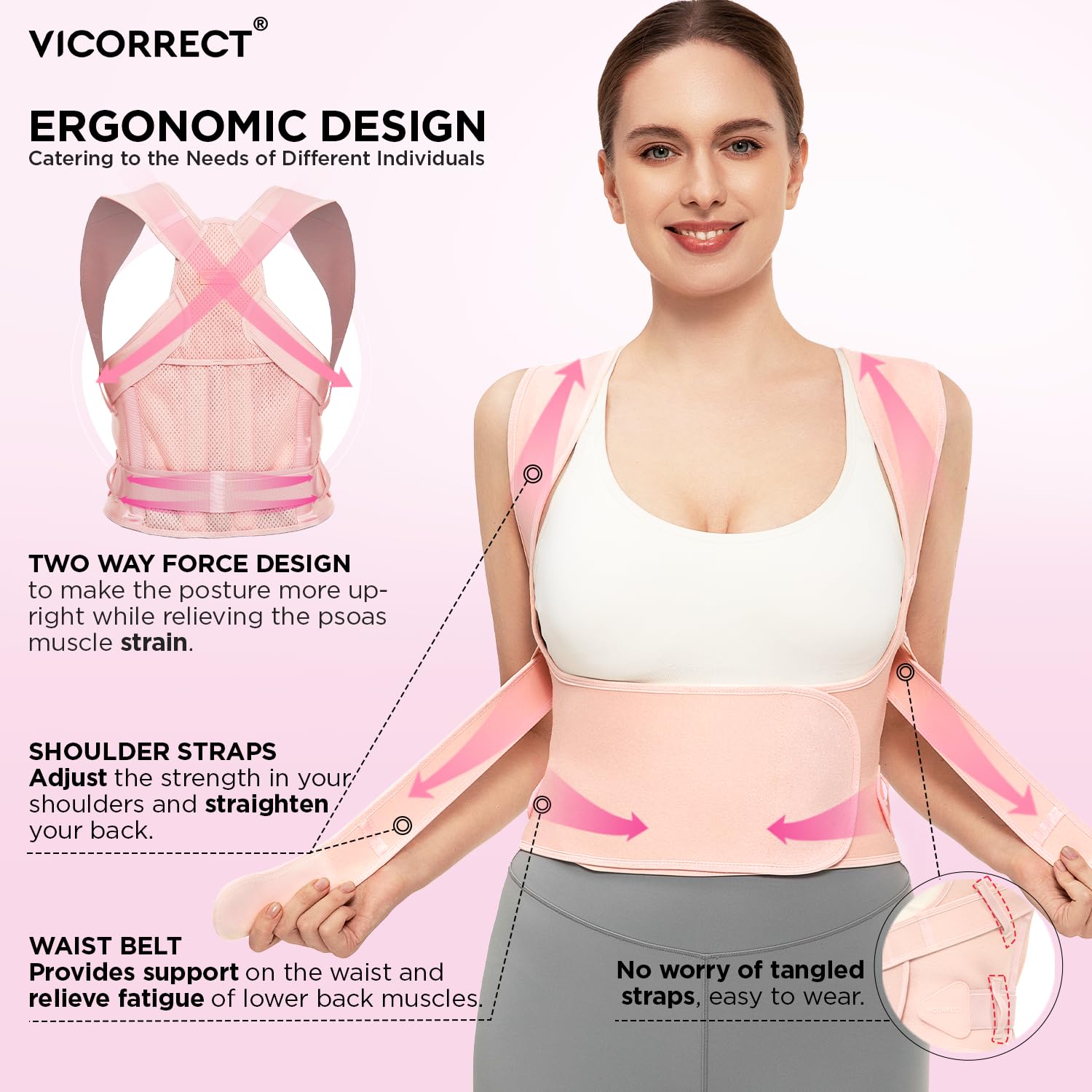 Thumbnail 3 de Vicorrect Posture Corrector Back Brace