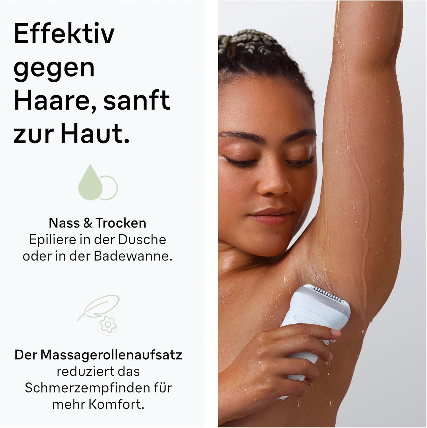 Thumbnail 3 de Braun Silk·épil 7 (7-241) Epilierer Damen – Breiter Kopf, Nass & Trocken, inkl. Rasieraufsatz, Trimmeraufsatz und Bikini-Trimmer
