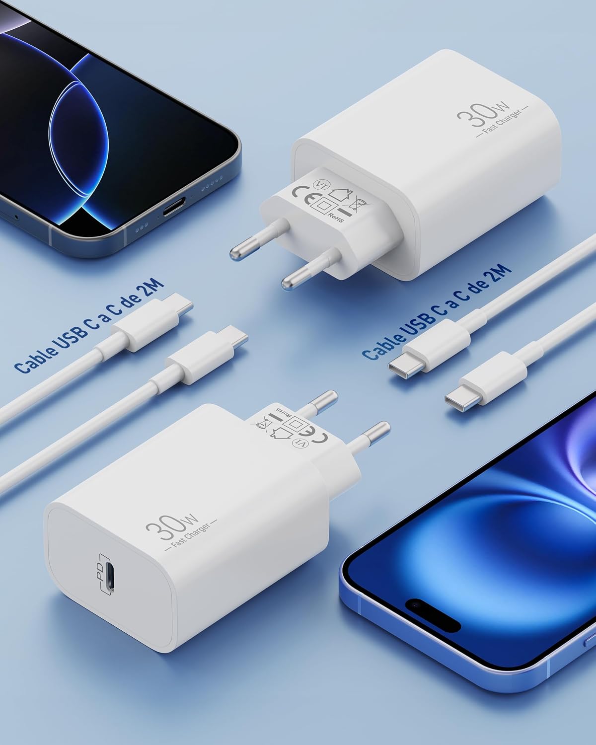 Thumbnail 6 de Cargador 30W USB-C con cable 2 m