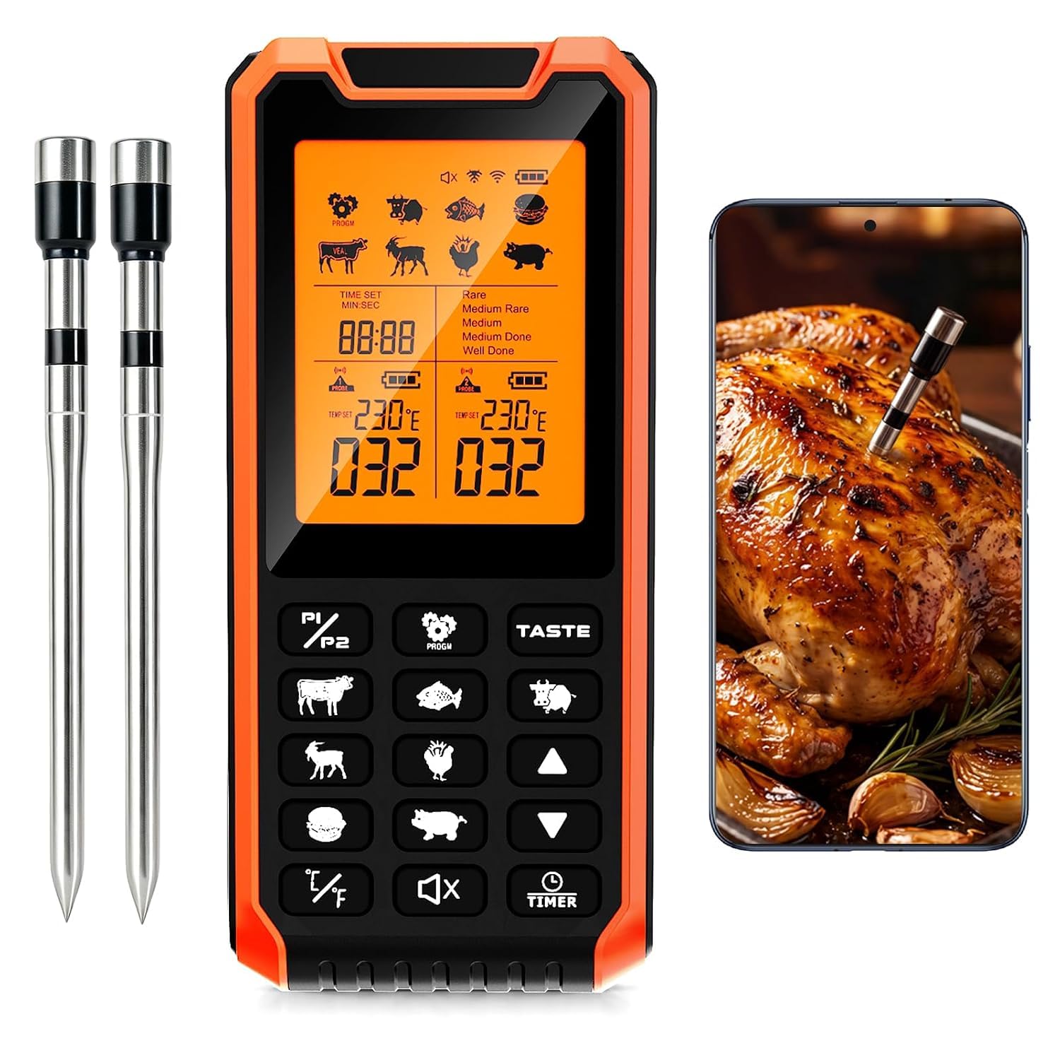 HOPEPOP Wireless Meat Thermometer