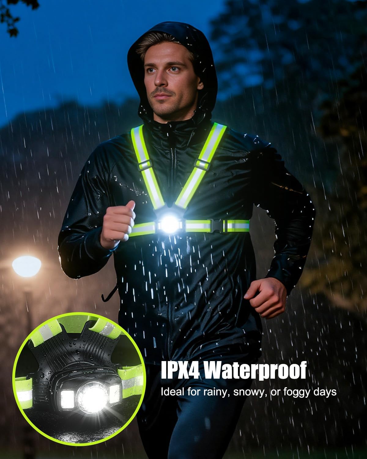 Detalle 2 de Babacom Running Lights for Runners 500LM Vest