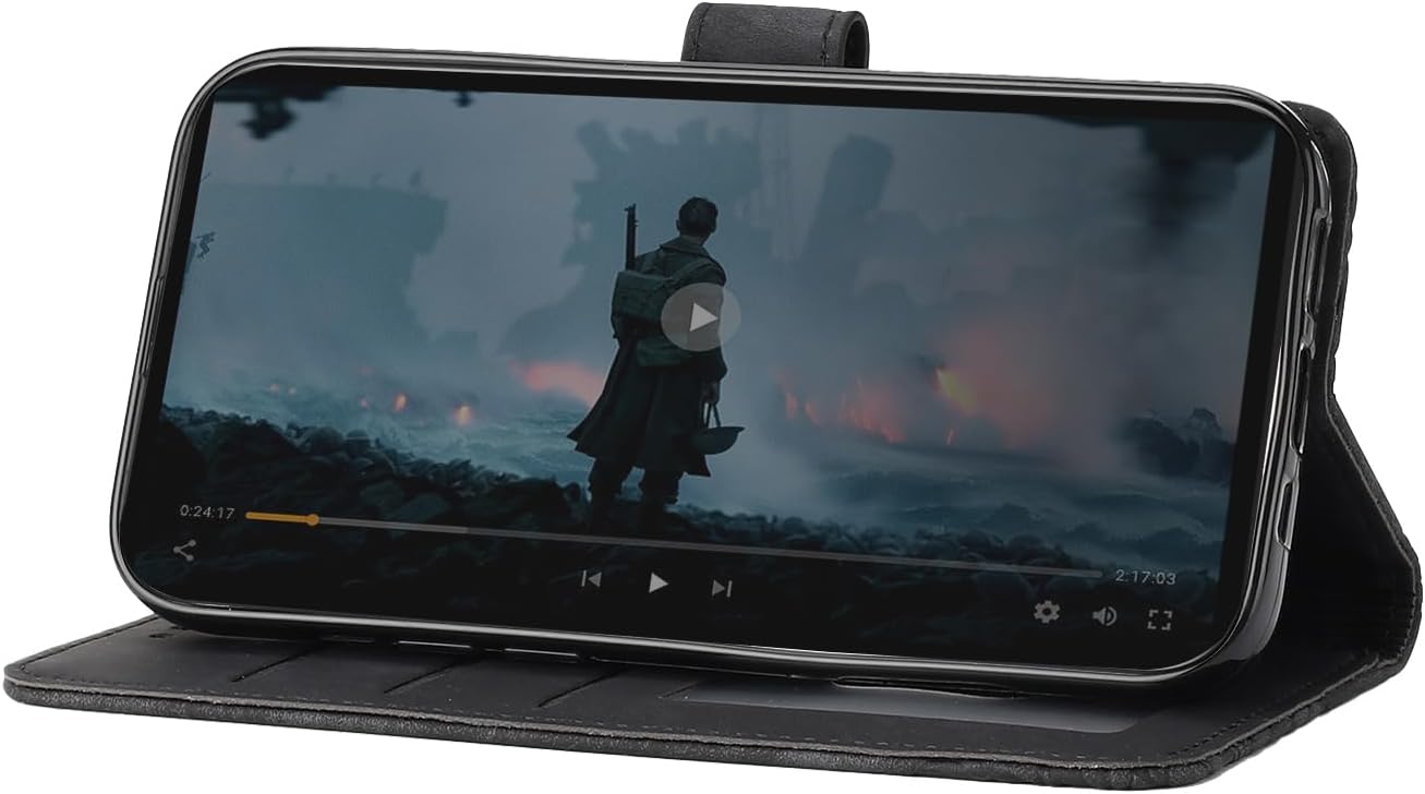 Detalle de CXTcase Handyhülle für Xiaomi Redmi Note 14 4G – Flip Case aus PU-Leder mit Magnetverschluss & Kartenfächern