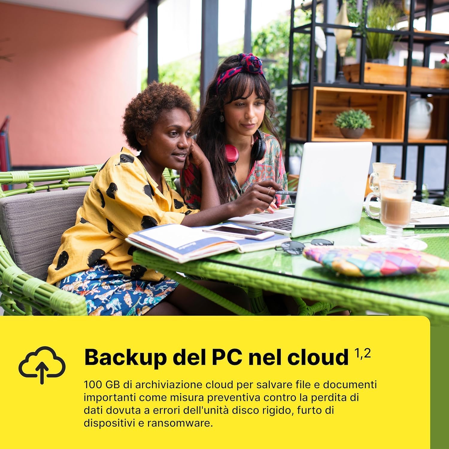 Detalle de Norton 360 Deluxe con 50 GB extra di cloud backup e protezione fino a 5 dispositivi