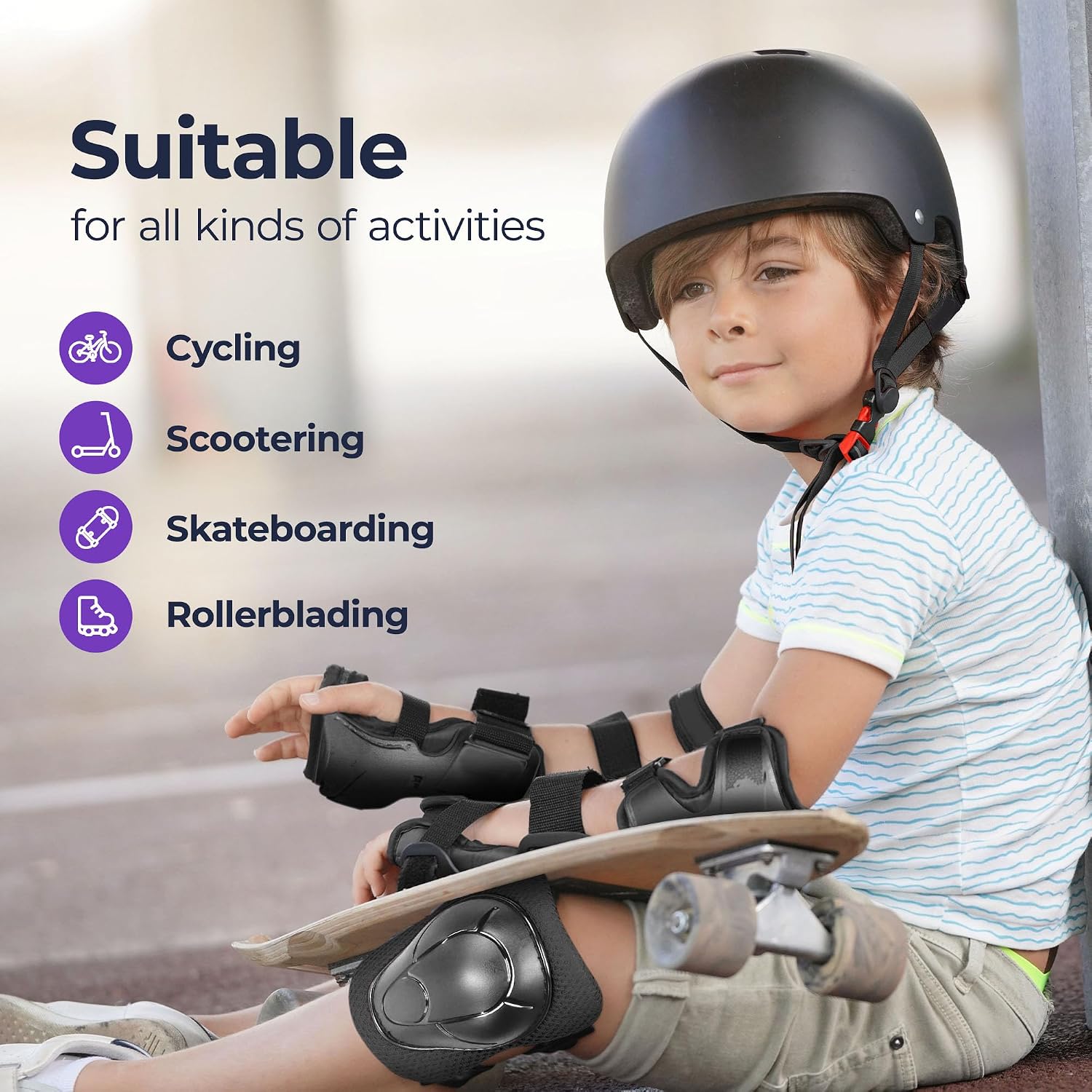 Thumbnail 2 de Niftii Kids Helmet with Pads: Adjustable Multi-Sport Safety Gear for 3–15 Years