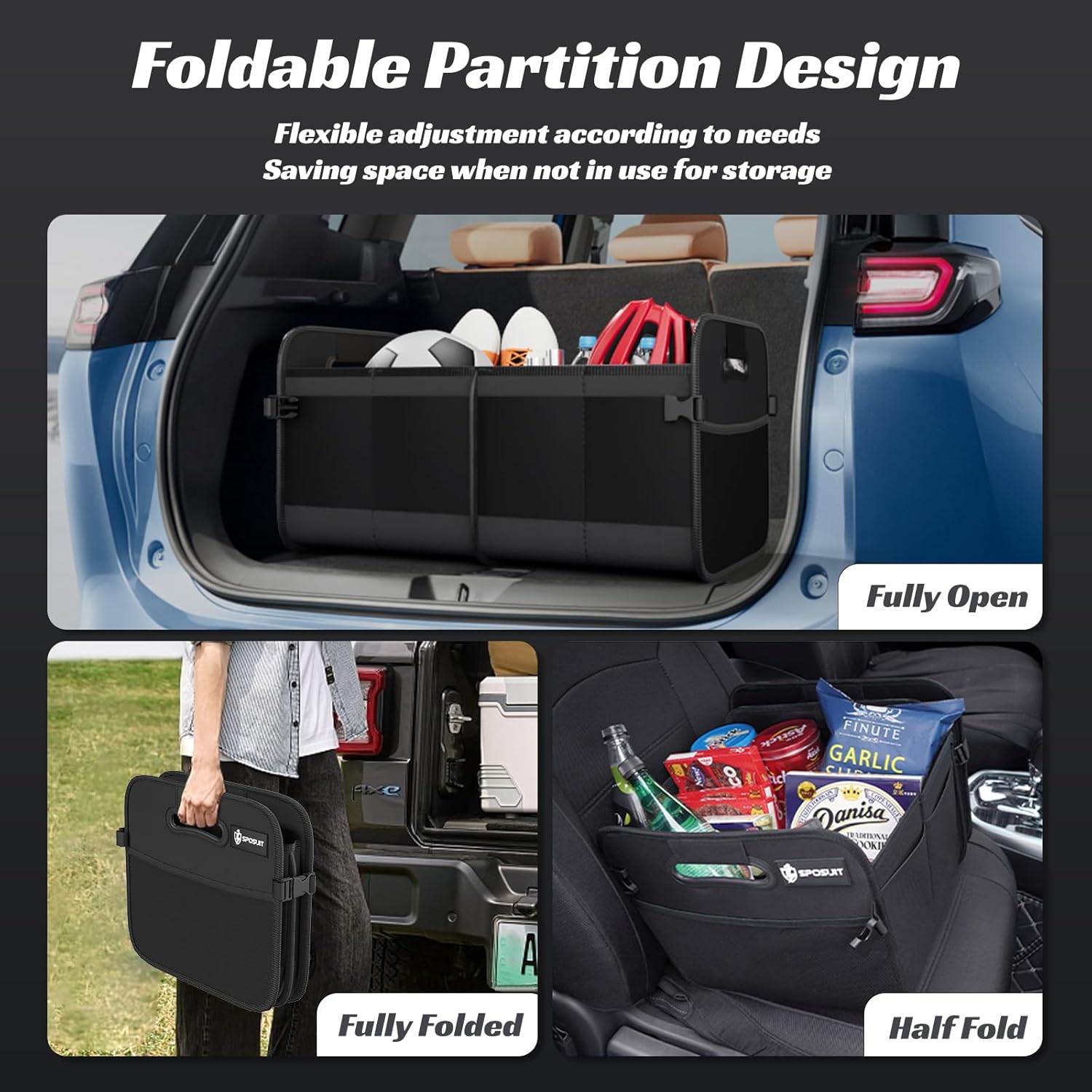 Thumbnail 3 de Sposuit Trunk Organizer 70L for Car