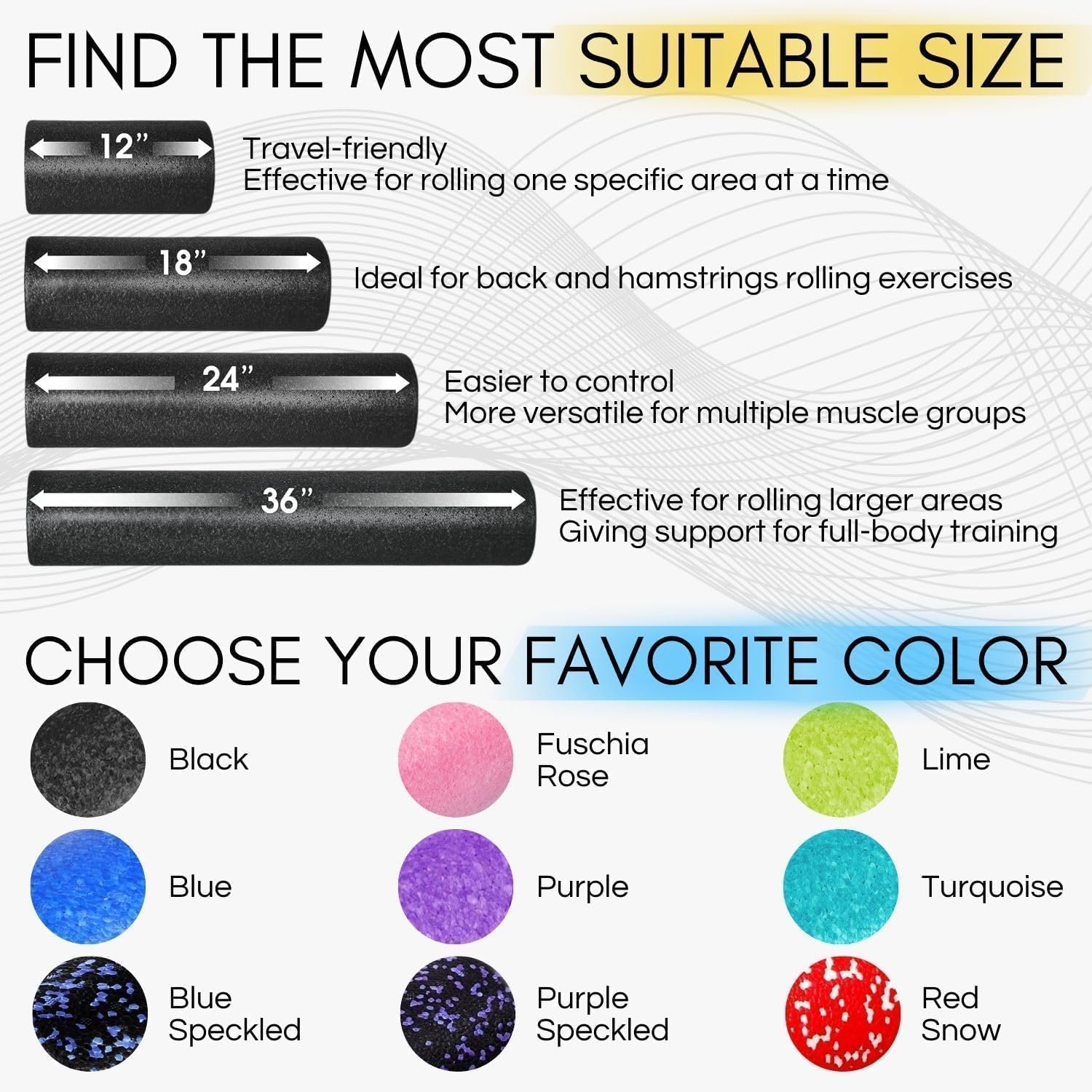 Thumbnail 5 de Yes4All EPP foam roller 90 cm