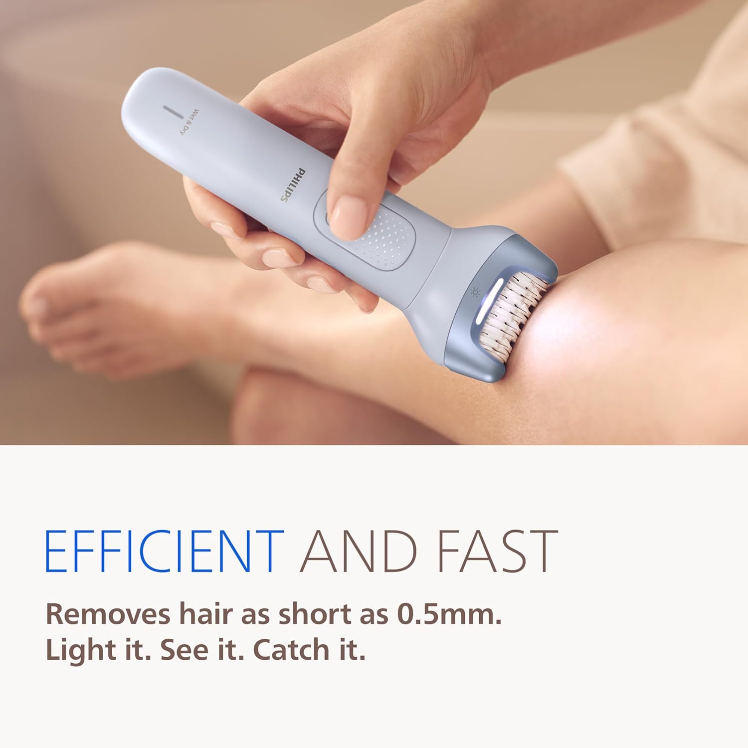 Thumbnail 3 de Philips Series 8000 Cordless Wet & Dry Epilator (BRE709/00) with ProGuide