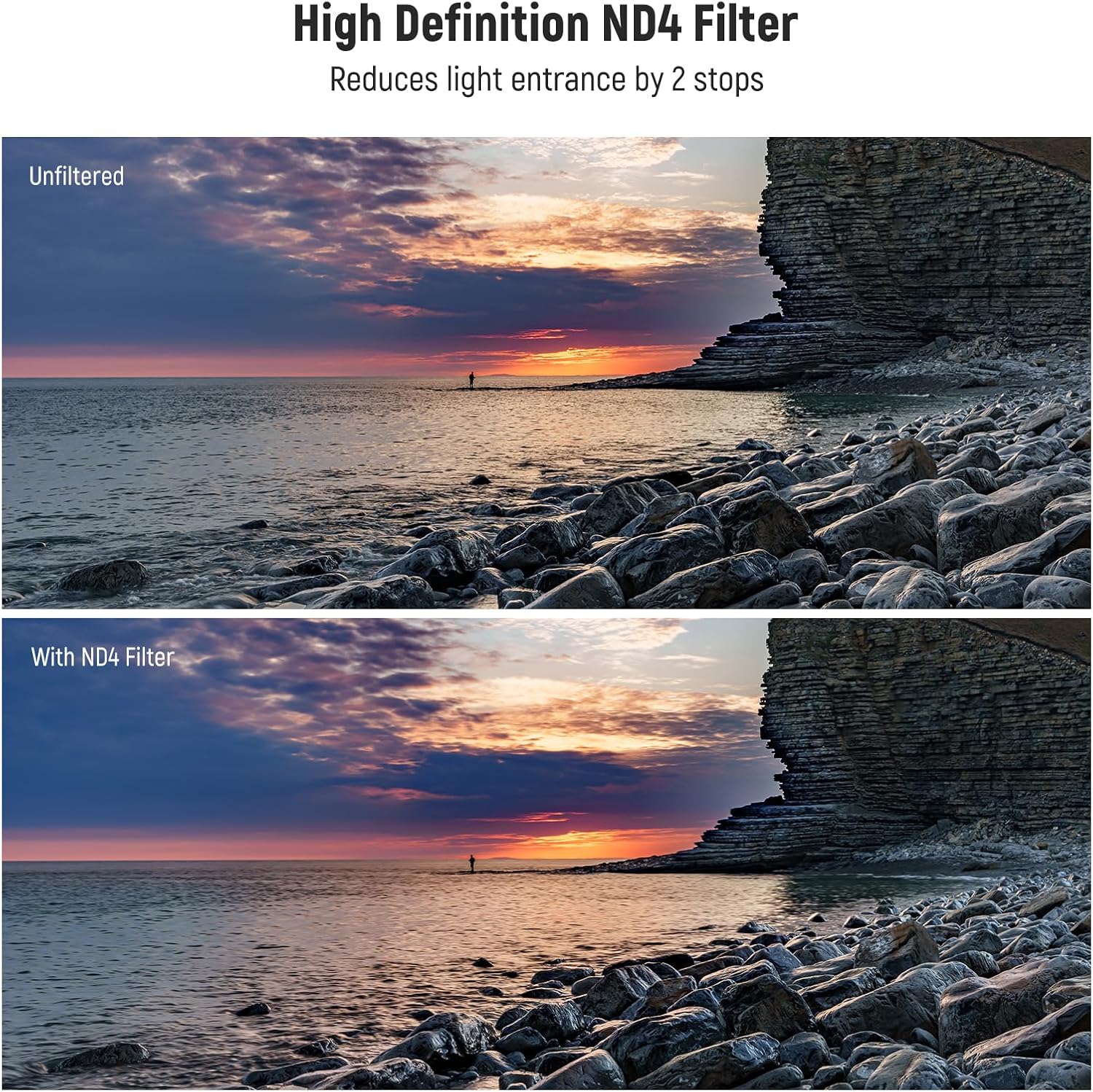Thumbnail 5 de NEEWER Kit filtres d’objectif 49 mm UV/CPL/ND4 avec étui rigide et chiffon
