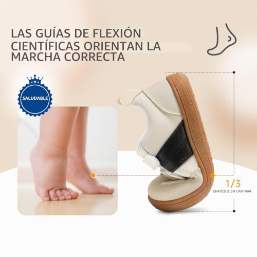 Thumbnail 7 de STQ KIDS Barefoot Niños Zapatillas Bebe Primeros Pasos Niña Beige 21 EU