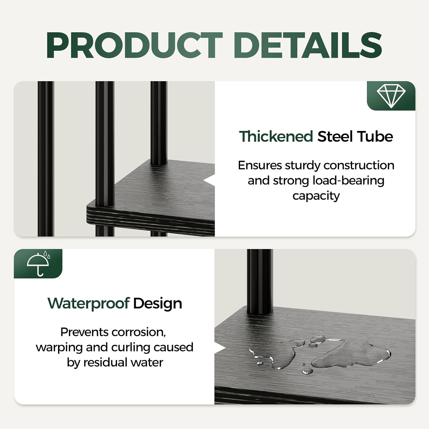 Thumbnail 5 de Bamworld 6 Tier Tall Metal Plant Stand for Indoor Plants