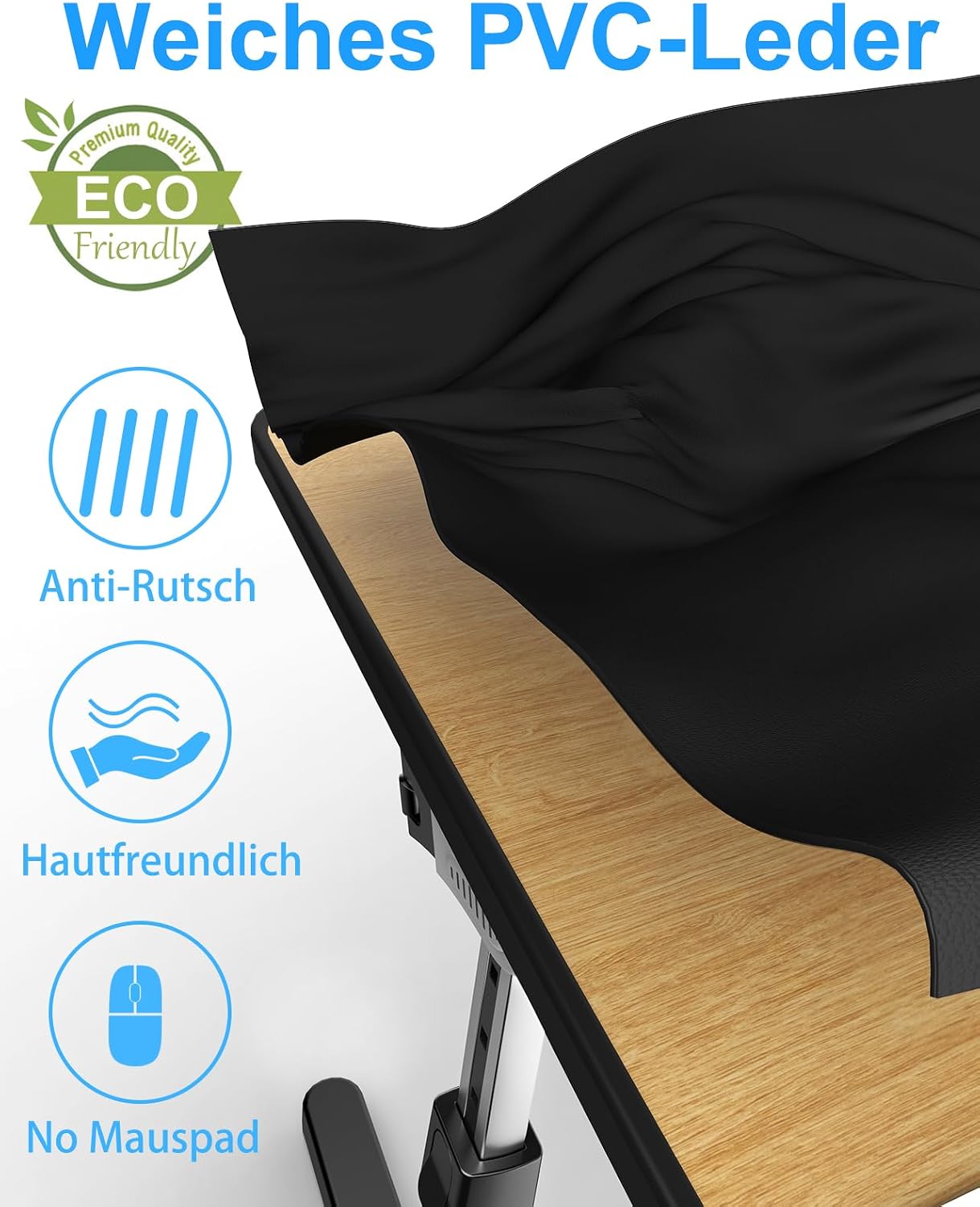 Thumbnail 1 de Betttisch Potuopy Leder Laptoptisch 60 x 40 cm