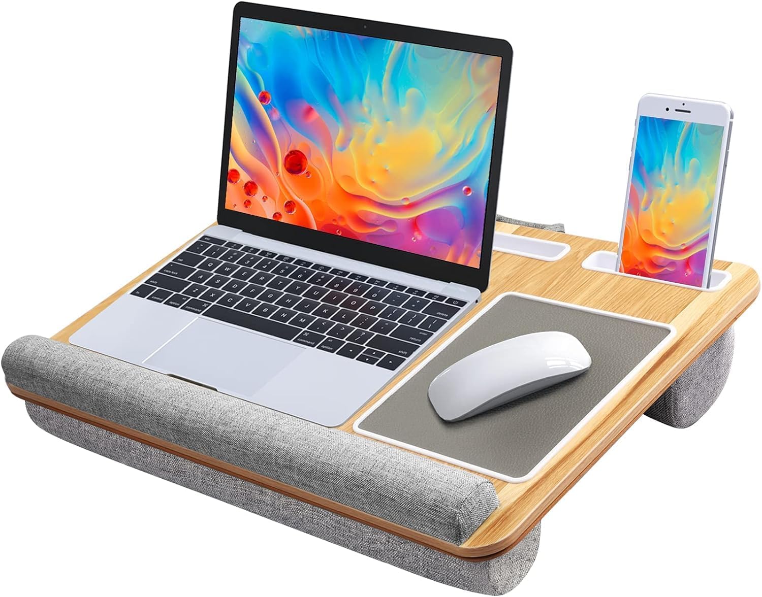 Detalle de HUANUO Lap Desk, Woodgrain