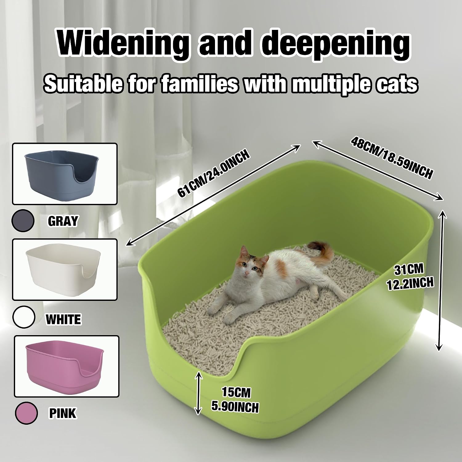 Thumbnail 2 de Suhaco High Sided Jumbo Cat Litter Tray