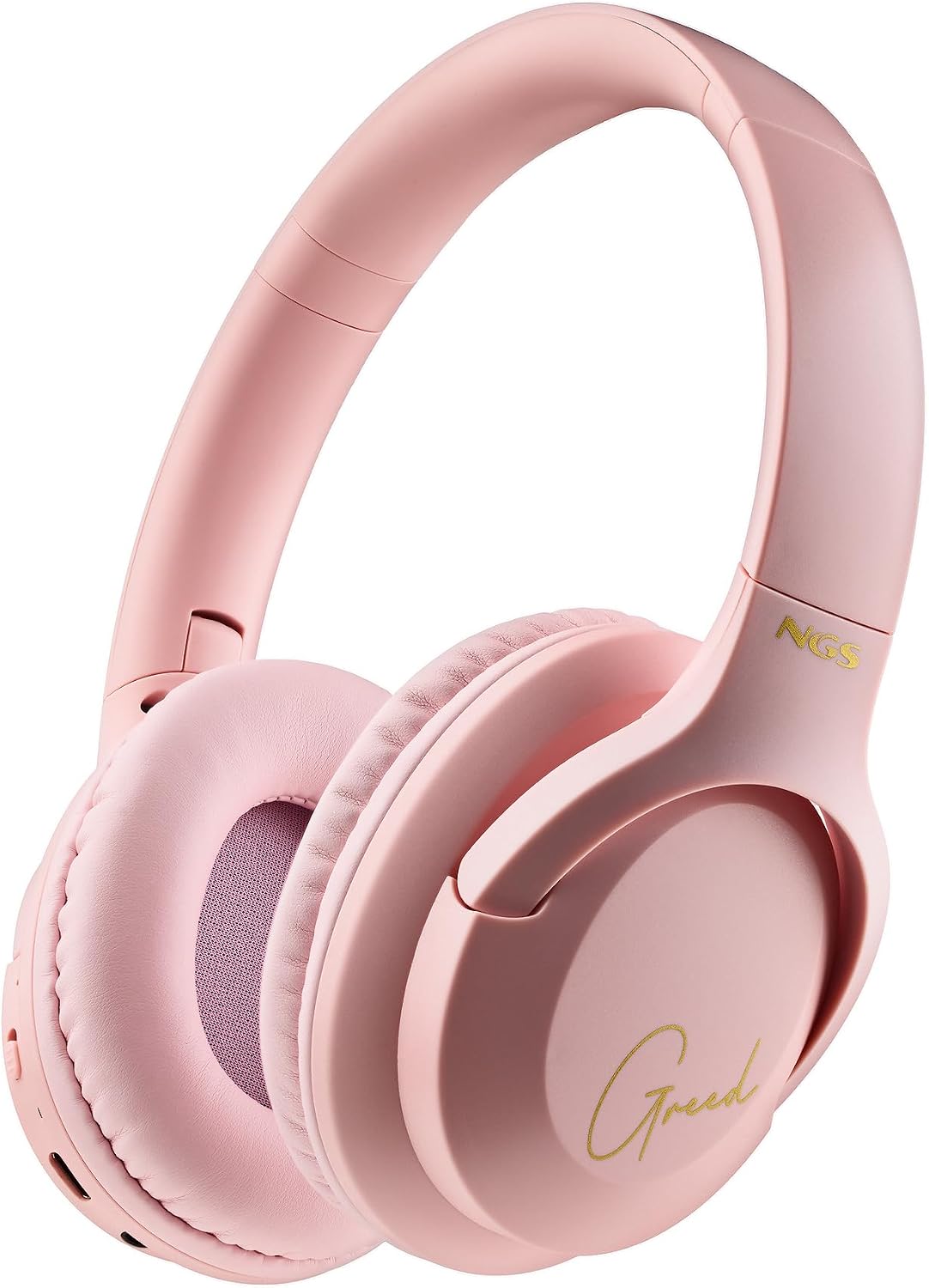 Detalle de NGS ARTICA Greed PINK – Kabellose Supra‑Aurale Kopfhörer mit Mikrofon, 40 Std, Pink