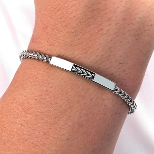 Detalle de Sector No Limits BASIC Bracciale – 22 cm in acciaio con smalto, chiusura a moschettone