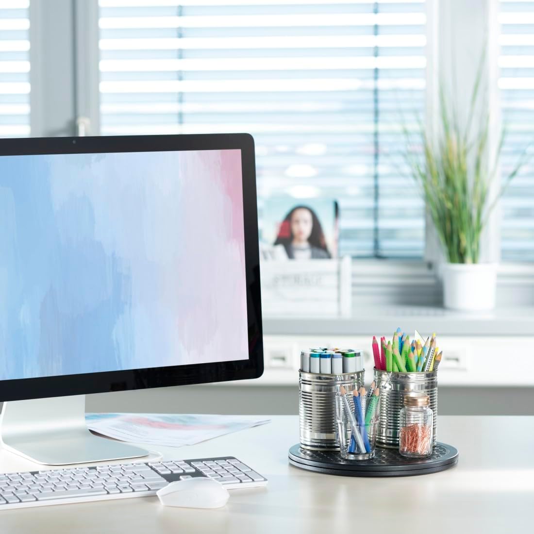 Thumbnail 6 de Hama Plateau Tournant Universel Hama 30 cm (360°) – Plateau rond rotatif L, jusqu’à 80 kg, noir