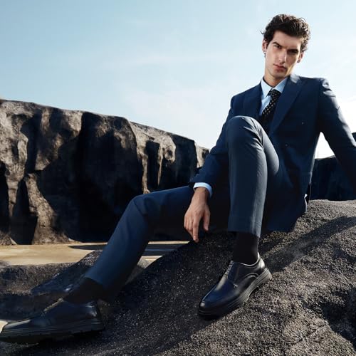 Detalle de Effeet Socken Herren – 6 Paar Business Socken aus atmungsaktiver Baumwolle, Geschenkbox