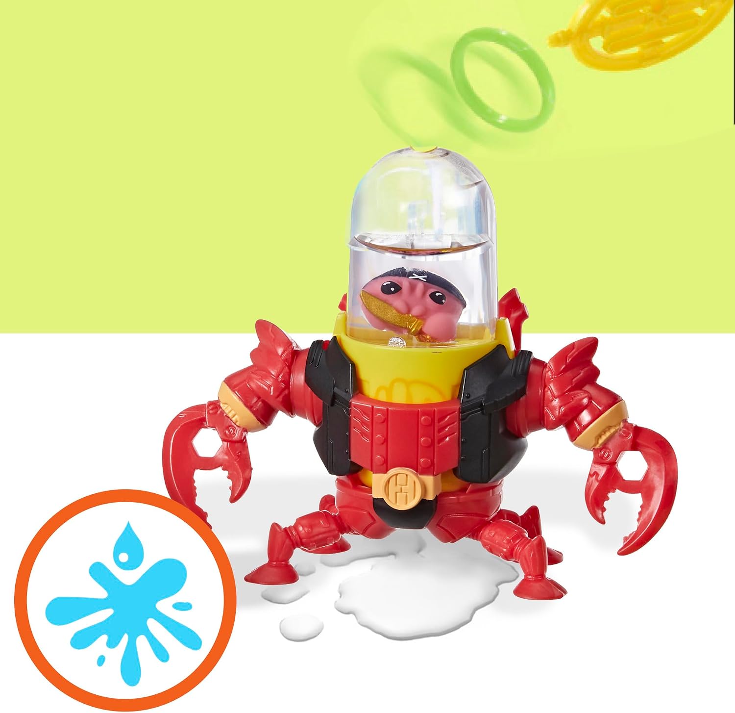 Detalle 1 de Hasbro G0422 Hydro Pods Aqua Crab Armor Robot Battle Toy
