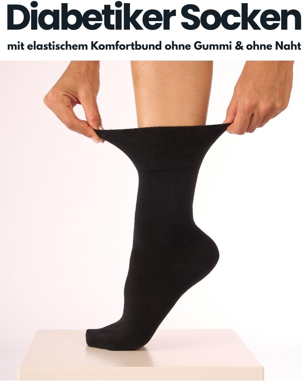 Thumbnail 1 de sockenkauf24 10 Paar Diabetikersocken ohne Gummibund und ohne Naht aus Baumwolle