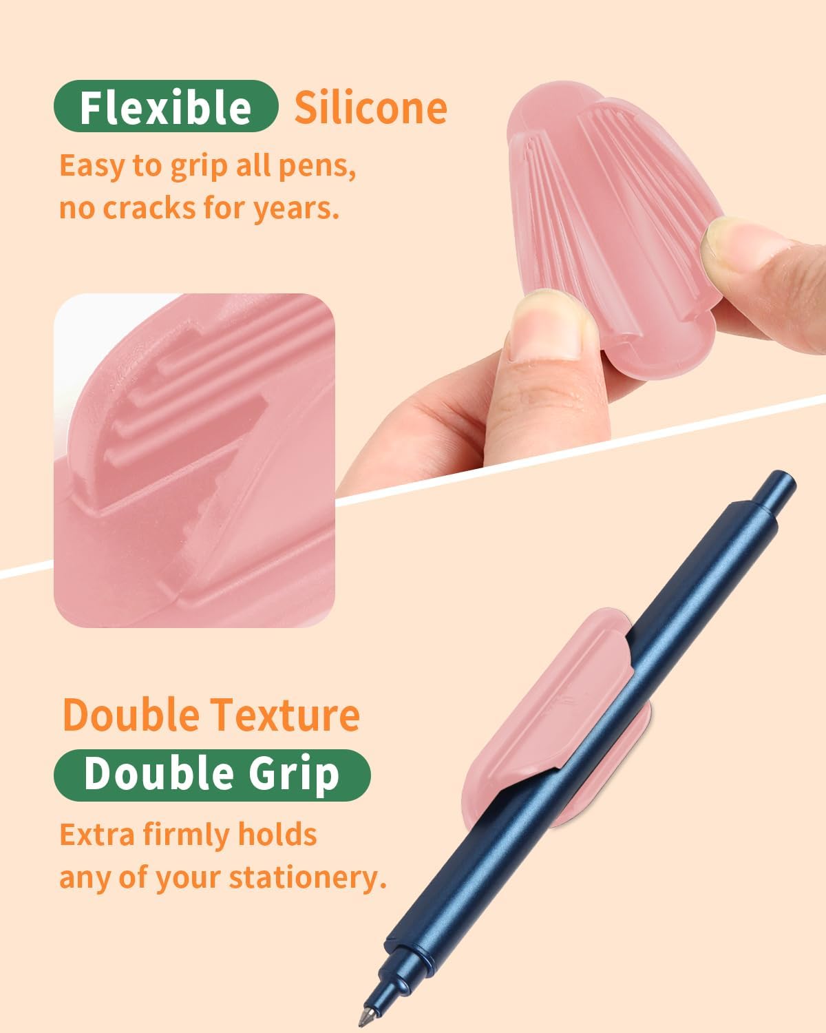 Detalle de Silicone Pencil Holders, 10-Pack