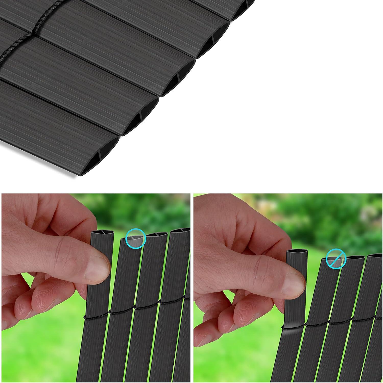Thumbnail 2 de KESSER® Estera de Privacidad PVC para Balcón 🌥️ 80x300 cm