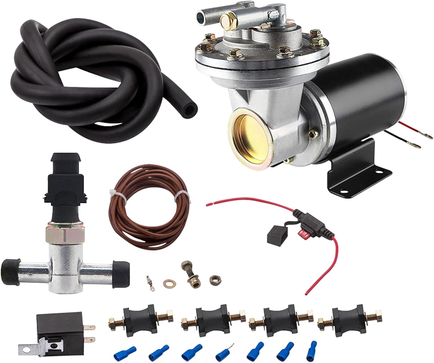 Detalle de maXpeedingrods 28146 12V Electric Vacuum Pump Kit for Brake Booster