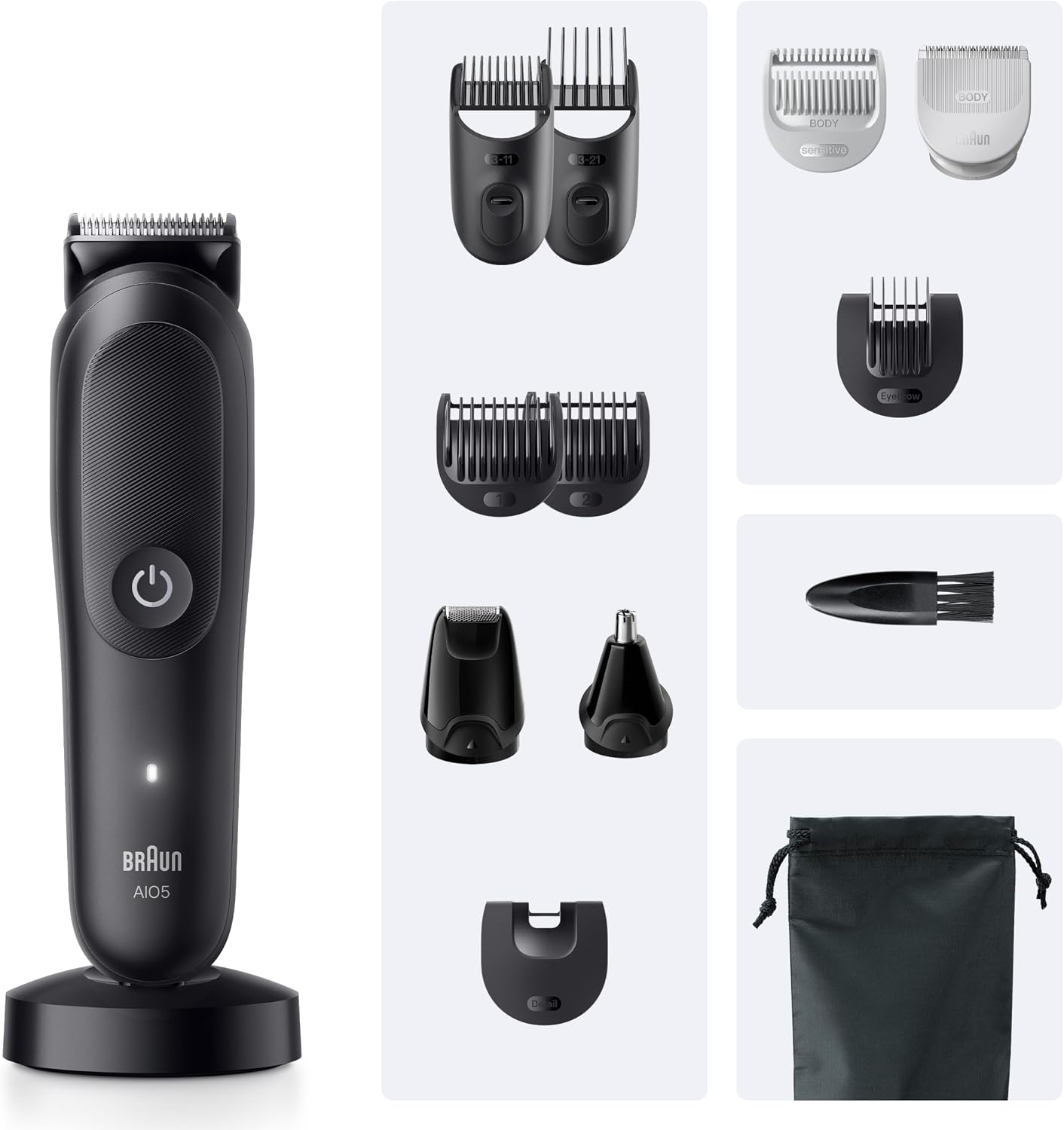 Thumbnail 5 de Braun AIO5565 Multigroom 13‑in‑1 Barttrimmer 120 Min